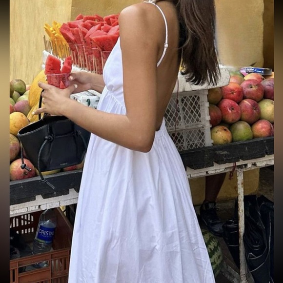 Commense NWT White Backless Maxi Dress - Picture 3 of 5